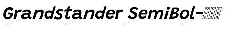 Grandstander SemiBol字体转换